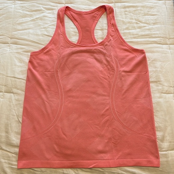 Lululemon Swiftly Tech Racerback Tank Women’s - Coral - Size 12 - Picture 1 of 5
